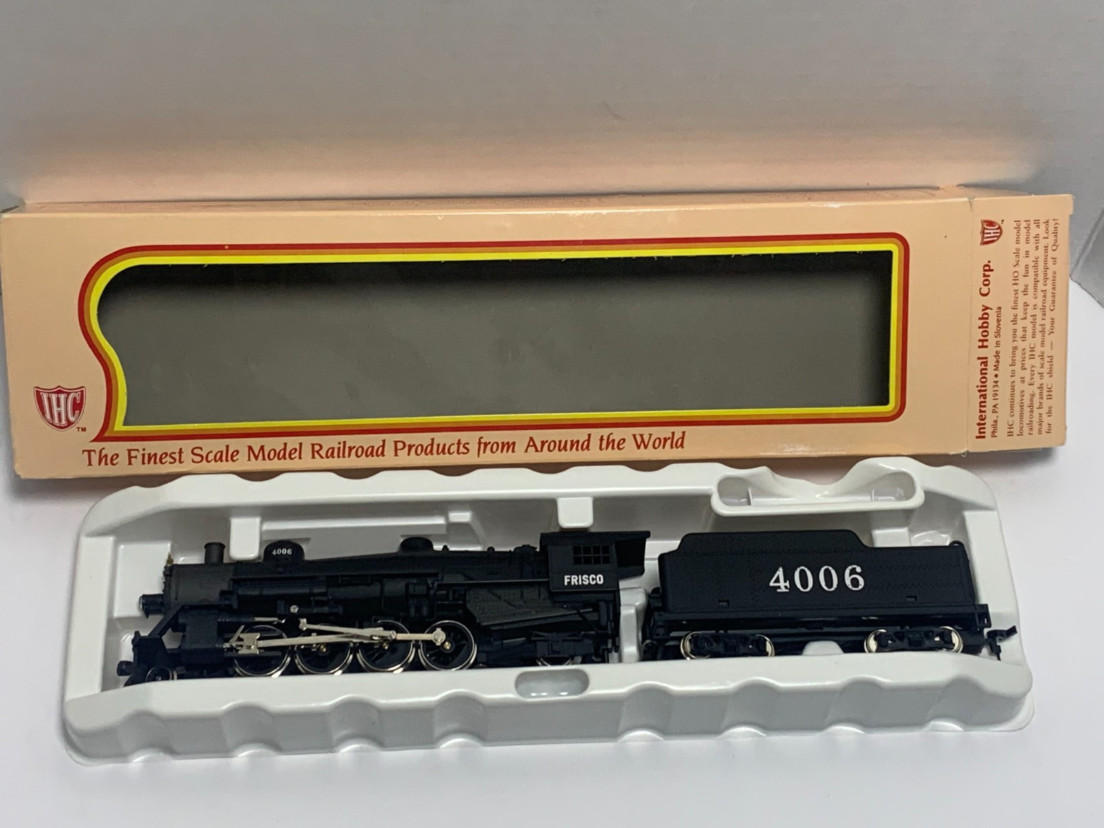 IHC Frisco Lines 4006 Steam Locomotive and Tender Mikado M9468 Vintage NIB