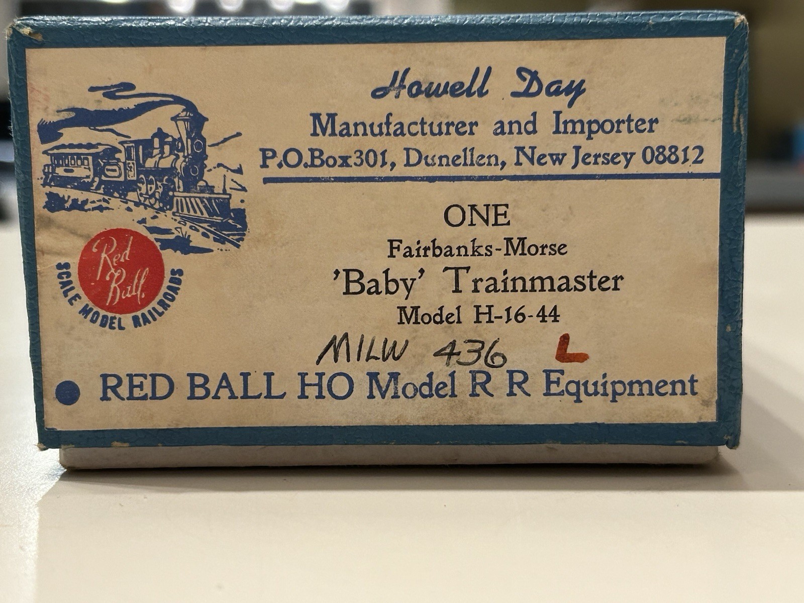 Brass Howell Day Red Ball Fairbanks-Morse Baby Trainmaster H-16-44 Milwaukee 436