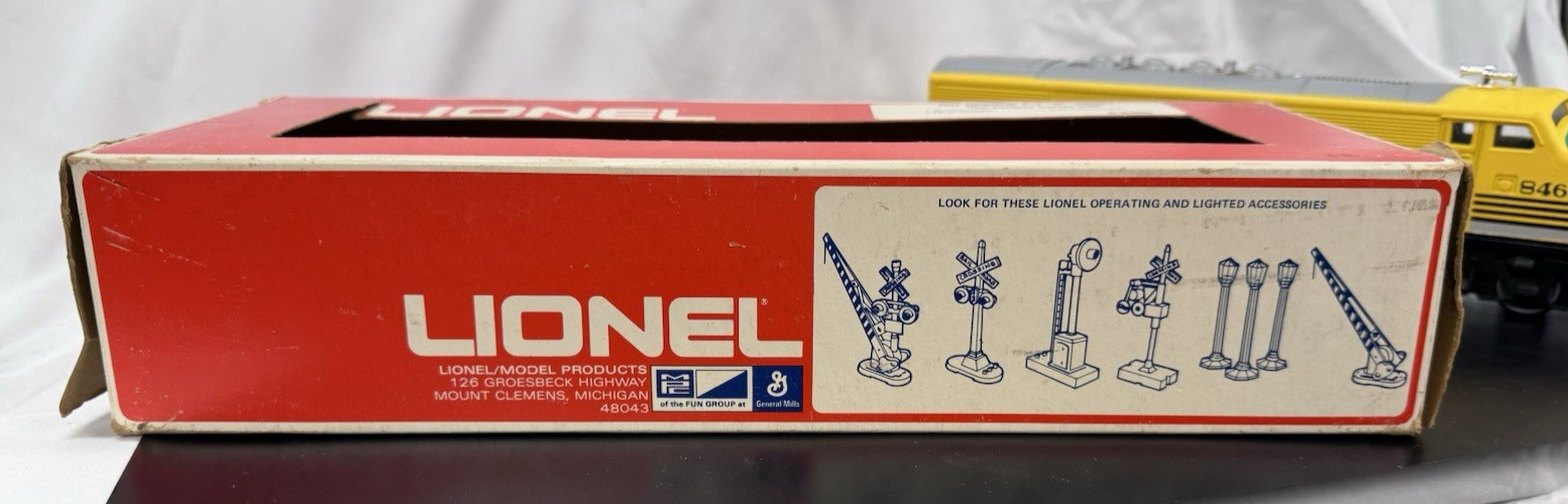 Lionel 6-8465 O Gauge Rio Grande F3 Non-Powered A Unit Diesel Locomotive W/Box