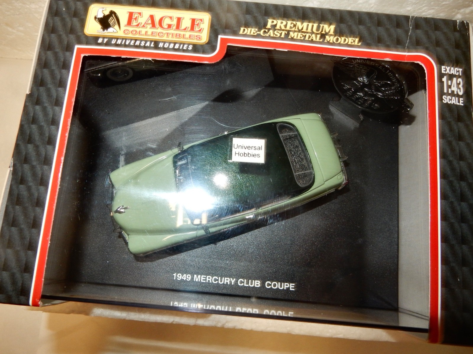 Eagle Collectibles 1:43rd Scale ’49 Mercury Club Coupe-Die-cast Metal for Layout
