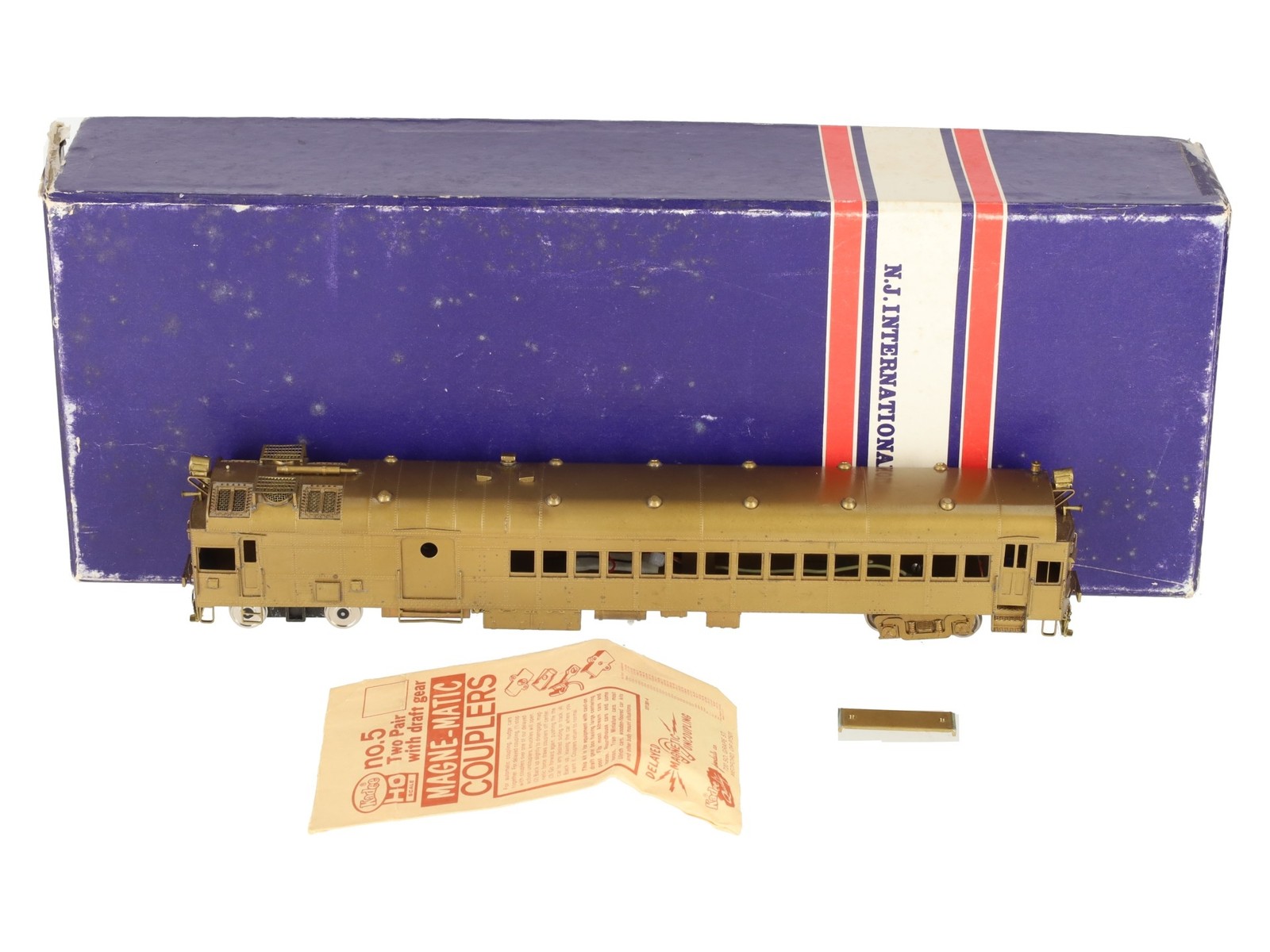 NJ Custom Brass 4666 HO Brass PRR Pennsy Gas Electric Doodlebug – Unpainted EX