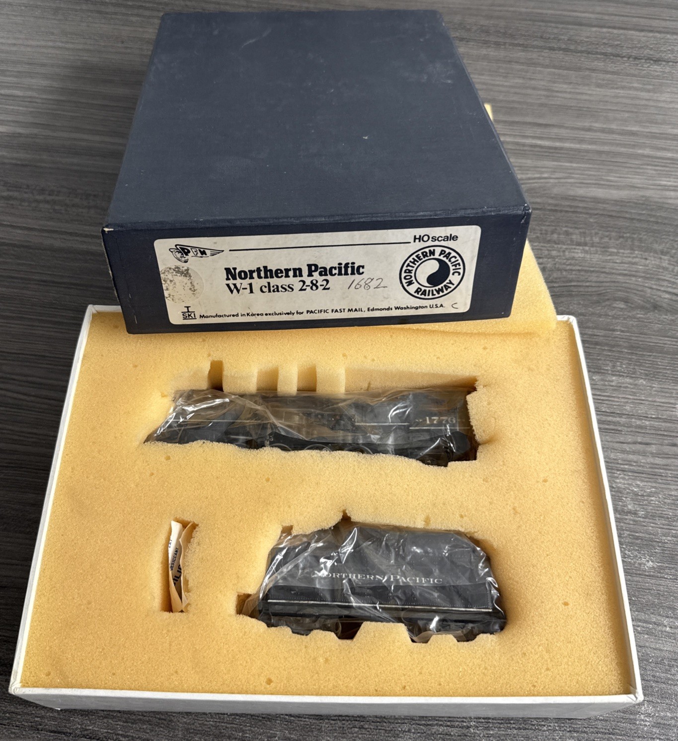 Pacific Fast Mail HO Brass Mikado Northern Pacific 2-8-2 W-1 #1776 Tested/Used!