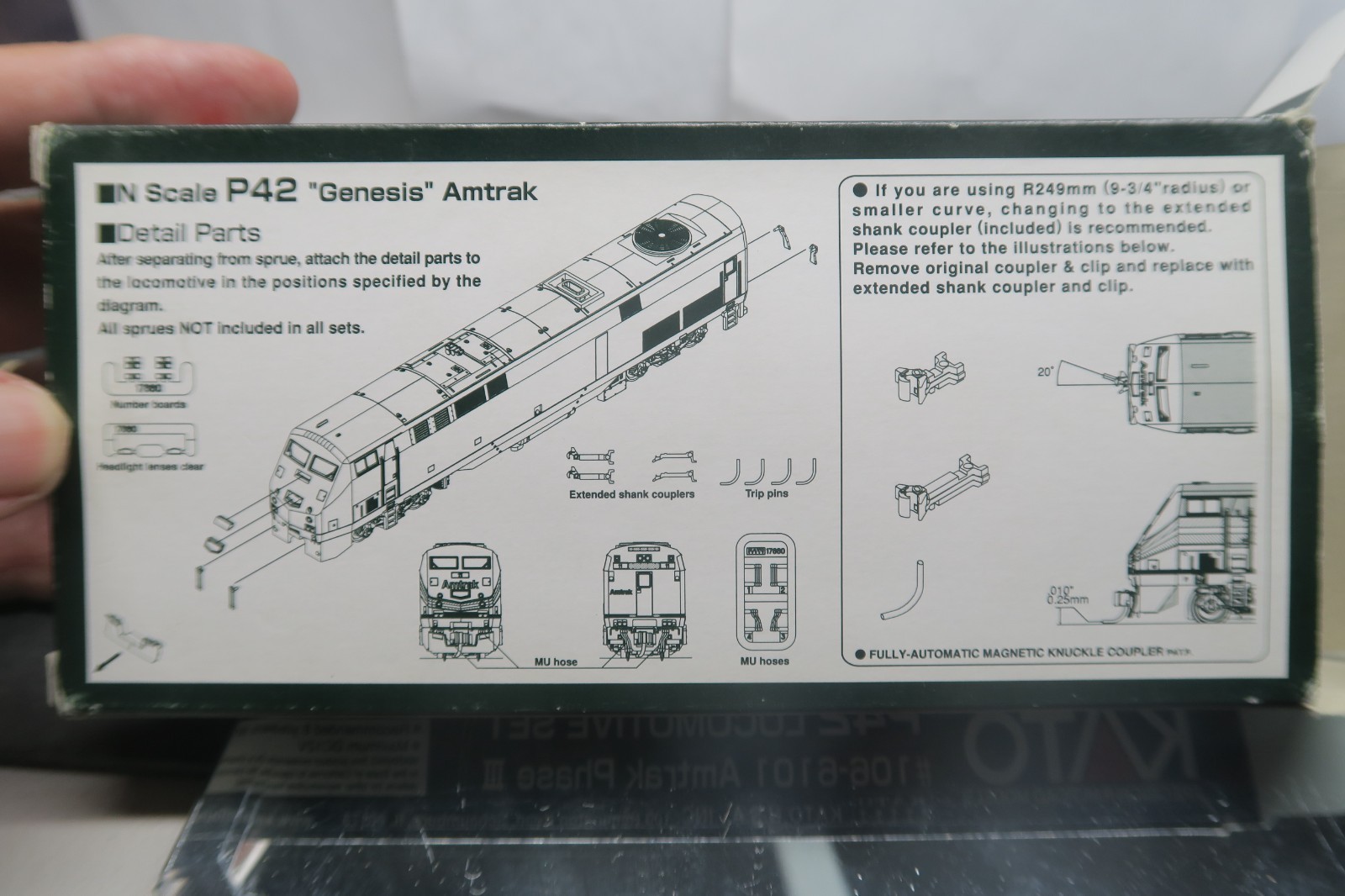 KATO N SCALE 106-6101 AMTRAK P42 LOCOMOTIVE SET PHASE 3 #34 & #94 GENTLY USED!