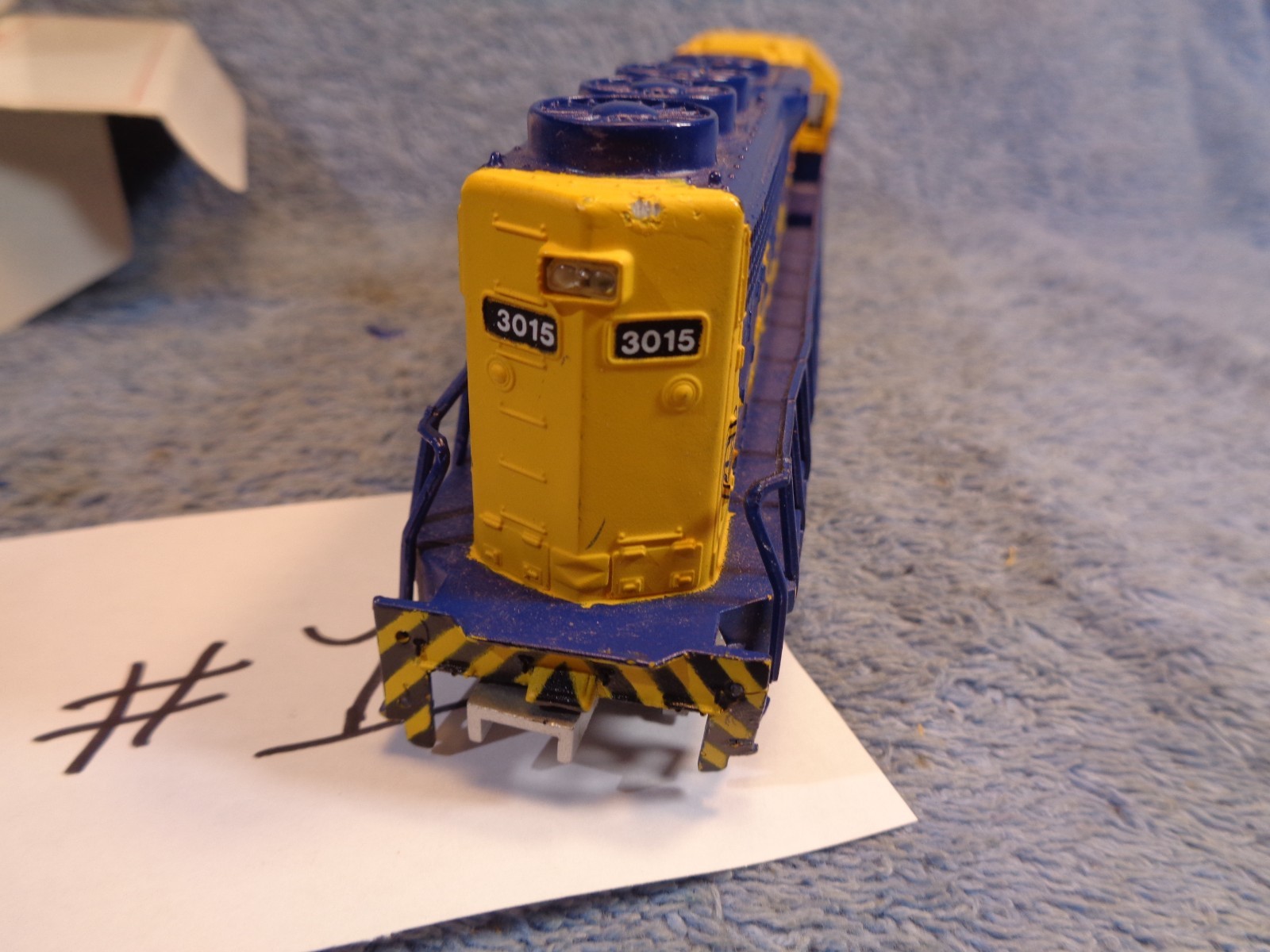 Vtg ALASKA RR ARR BACHMANN HO Model Train # 3015 Locomotive Lot Blue & Yellow