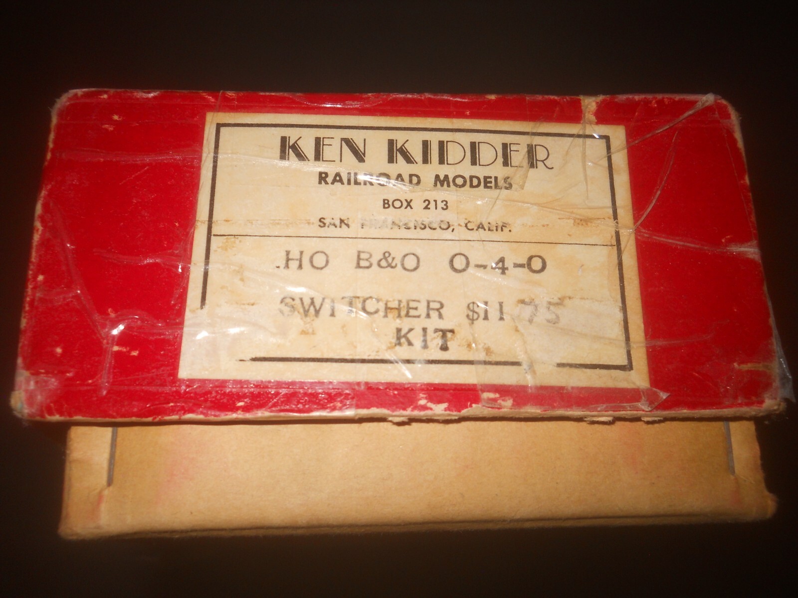 HO Brass Ken Kidder B&O 0-4-0 with Tender