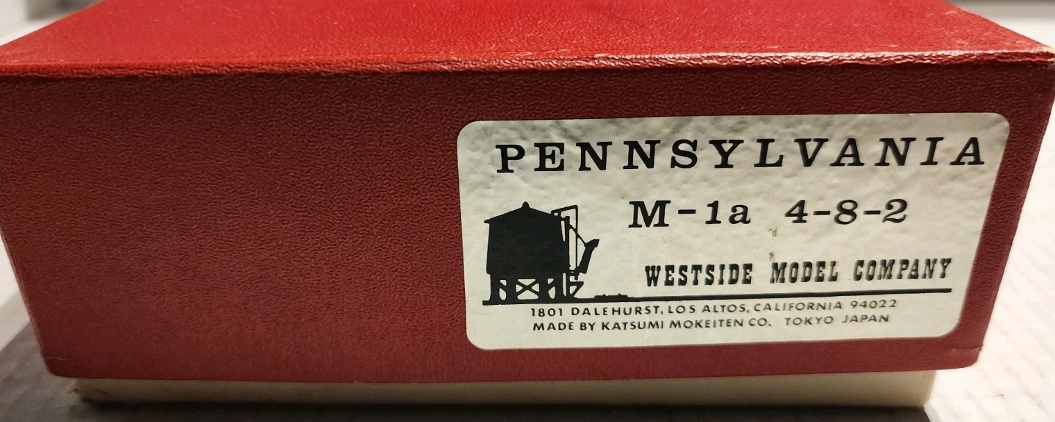 Westside Model Company M-1a 4-8-2 Steam Locomotive Pennsylvania