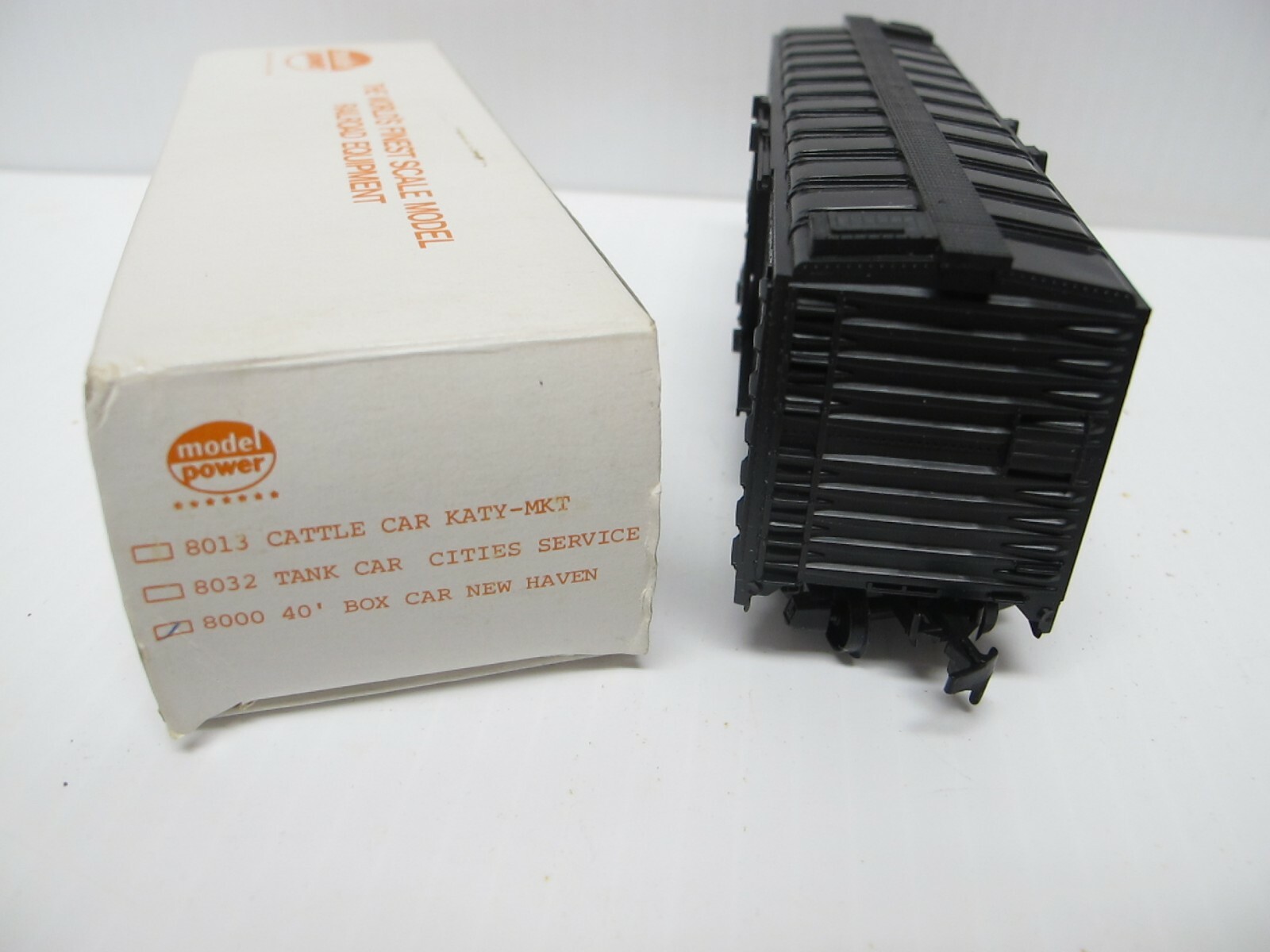 Vintage Model Power~Santa Fe 40′ Box Car New Haven Train Car~8000~HO Scale~NIB