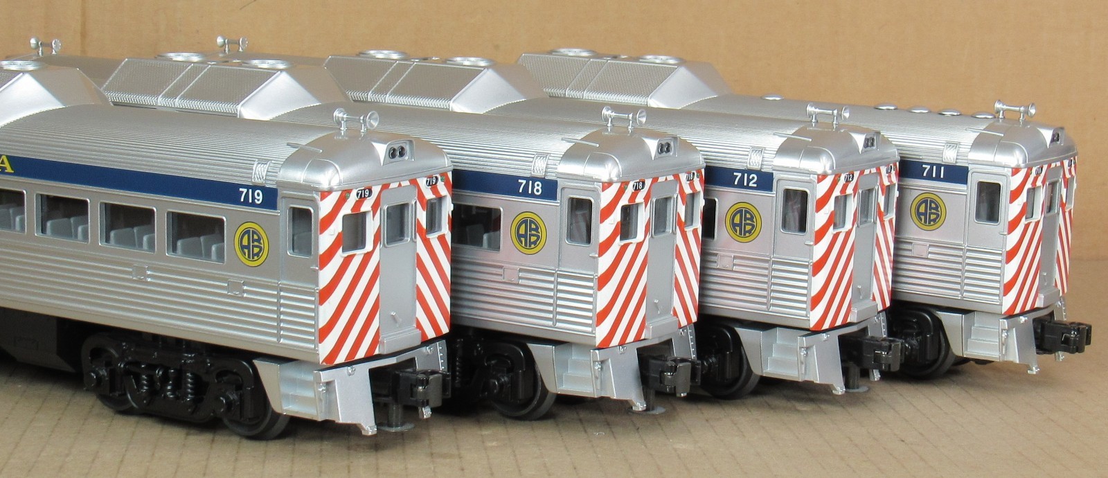 MTH Railking 30-2387-1/3 ARR Alaska Railroad 4-Car RDC Set w/PS2 O-Gauge LNIB