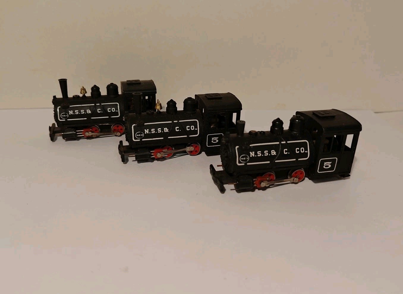 N.S.S.& C.CO. HOn30 / HOn 2 1/2 Gauge Shunter Steam Locomotive Set Of 3 Rare