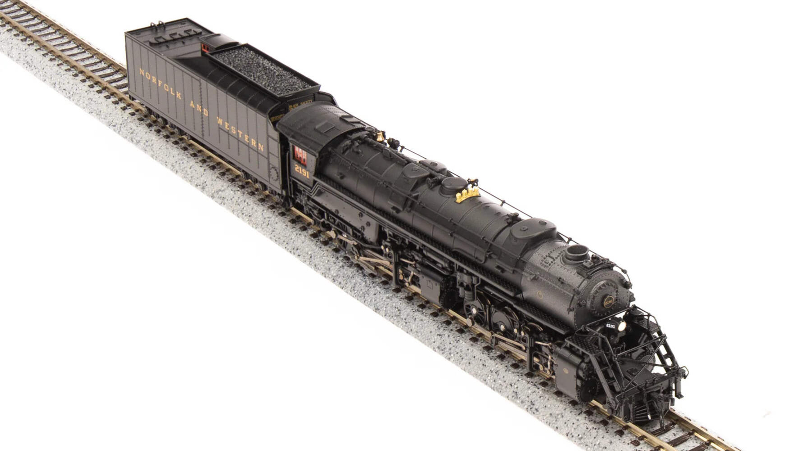 BLI 7222 N Scale Y6b 2-8-8-2 Steam Loco Norfolk Western N&W 2195 Paragon4 (Sound