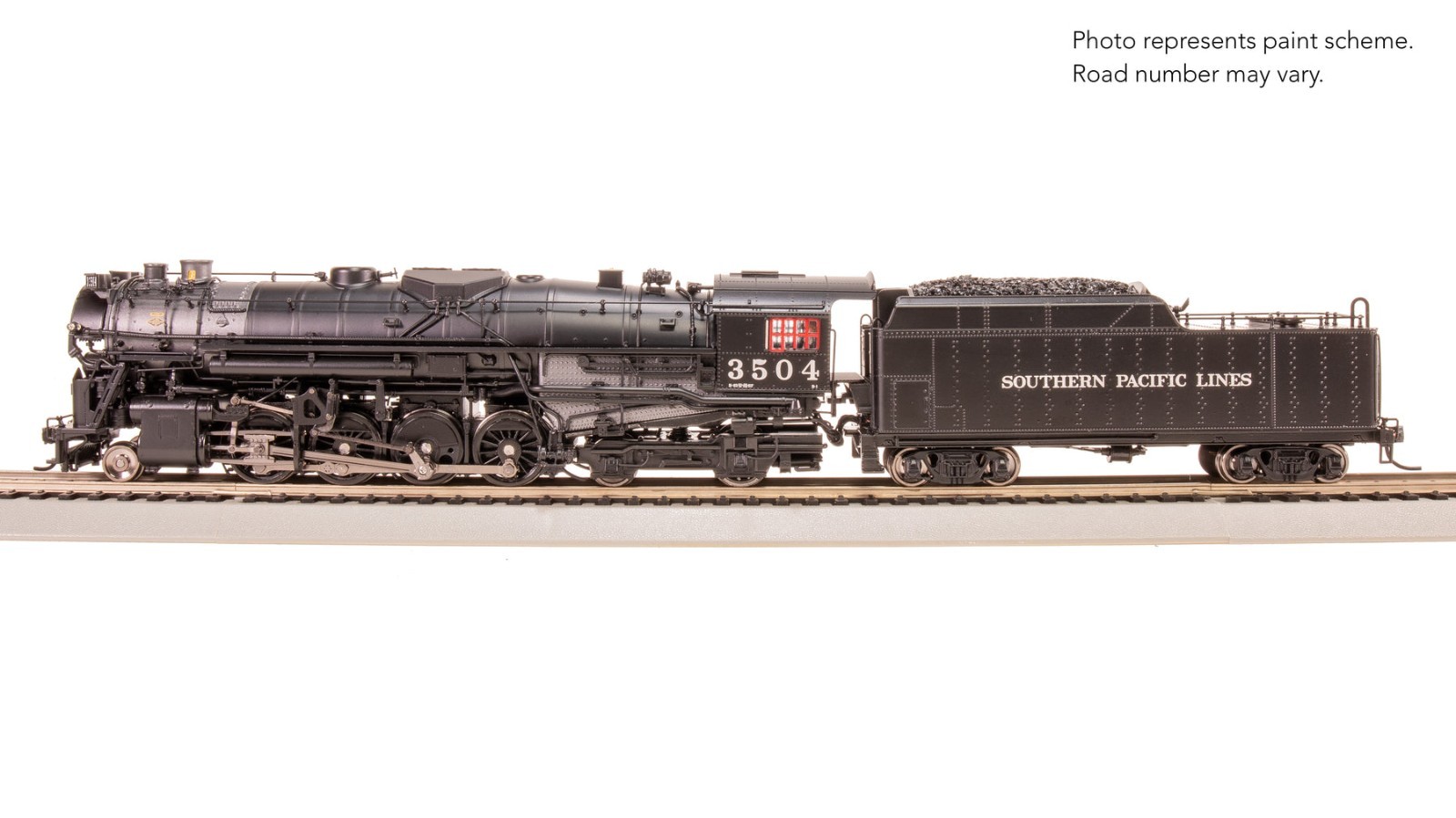7902 Southern Pacific 2-8-4 Berkshire, T1a #3508, 4-axle Tender, Paragon4