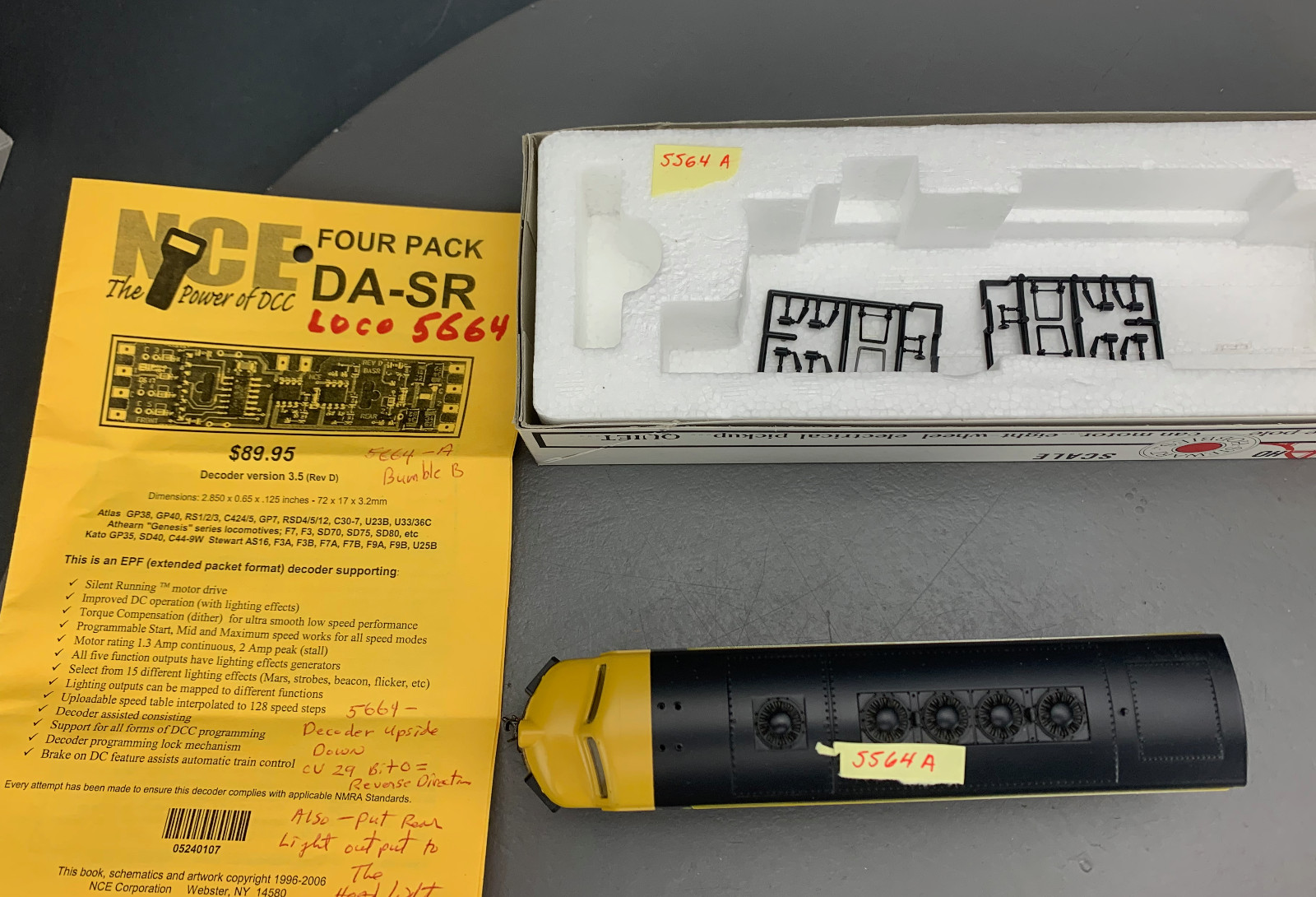 HO Stewart/Kato Rio Grande F7 A-B-B-A PH I Locomotives Powered DccNonSnd HO8064