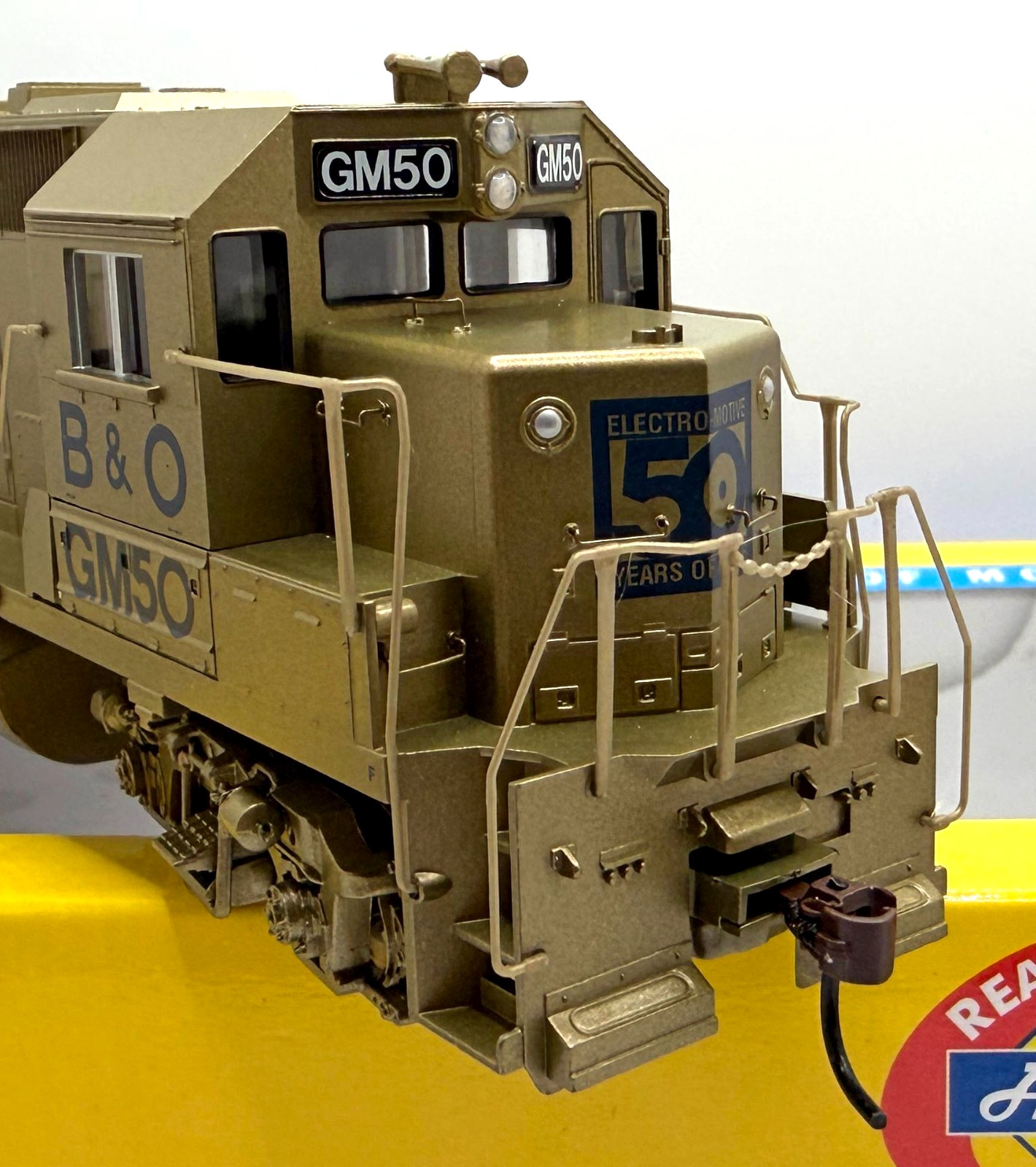 HO ATHEARN 89761 GP40-2 CHESSIE SYSTEM BALTIMORE & OHIO B&O # GM50 GOLD DC
