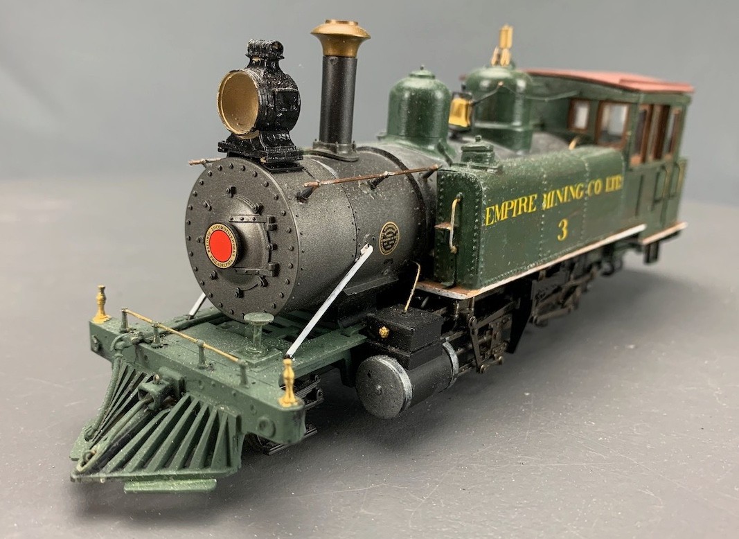 On3 2-8-2T Outside Frame Steam Locomotive Empire Mining Co #9 Custom JER O3071