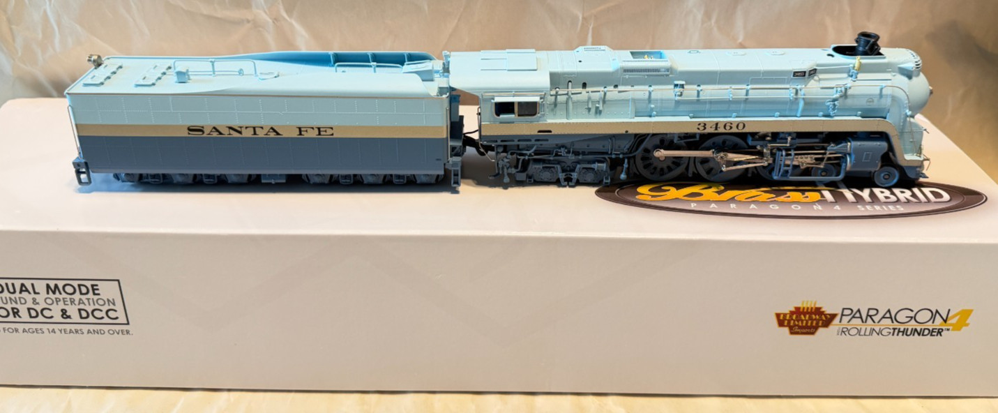 BLI Broadway Limited HO ATSF Blue Goose 3460 1951-1953 Appearance DCC & Sound