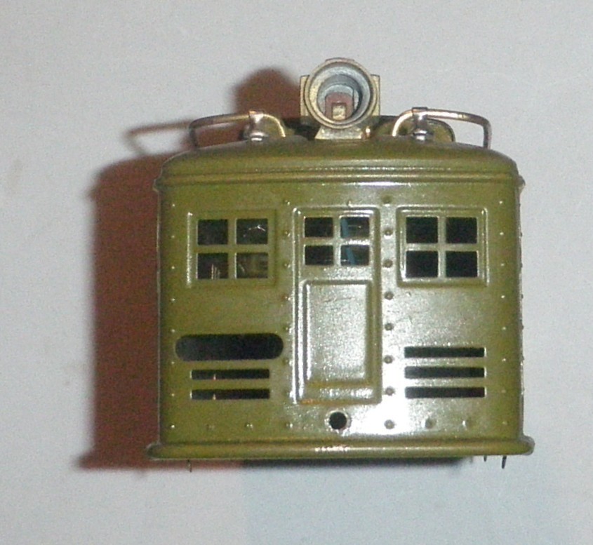 Lionel Pre War Standard Gauge No. 8 Locomotive Shell, Olive Green, Nice