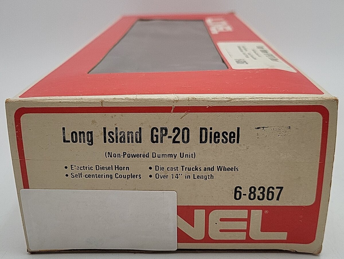 Lionel 6-8367 O Gauge Long Island GP20 Non-Powered Diesel Locomotive/Box