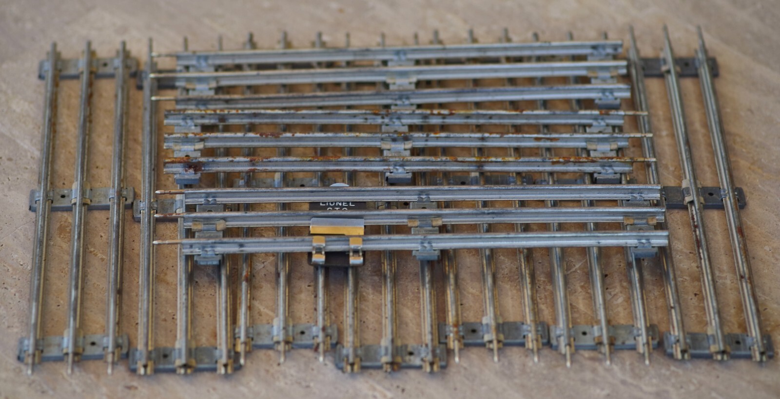 LIONEL 027 Gauge Straight Tracks Lot of 10 Made in USA 1950’s AS IS CONDITION