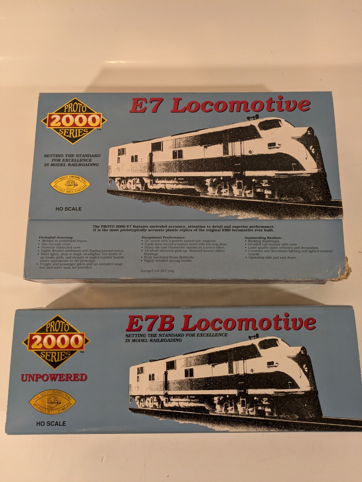 HO E7 A/B Set (Pwd+Dmy) PRR Pennsylvania DCC Ready NIB NOS # 23062/4