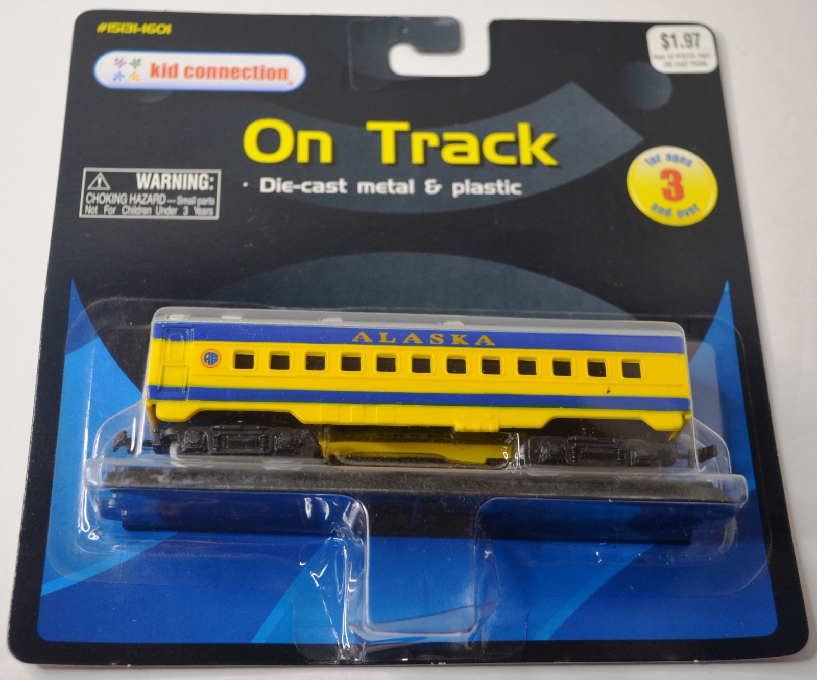 KID CONNECTION ON TRACK ALASKA PASSENGER CAR 1601 DIE CAST TRAIN NEW SEALED
