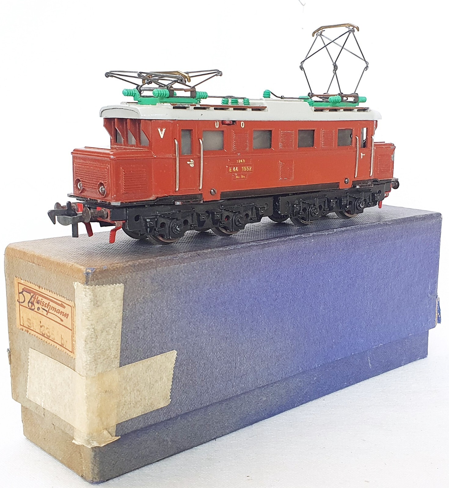 Fleischmann DC HO 1:87 Sweden SJ E44 ELECTRIC LOCOMOTIVE Diecast Metal Boxed`50