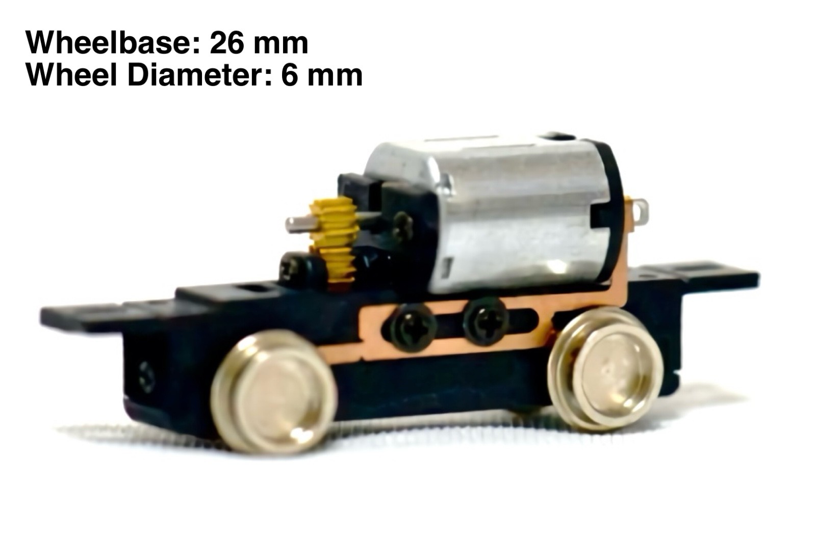 N/HOn30/HOe/009 Gauge 0-4-0 Locomotive Power Drive Chassis 26mm/6mm H0e Engine
