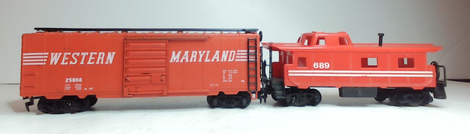 Western Maryland HO 0-6-0 Loco 1203, Tender, Boxcar, 2 Gondolas, Caboose (TG055)