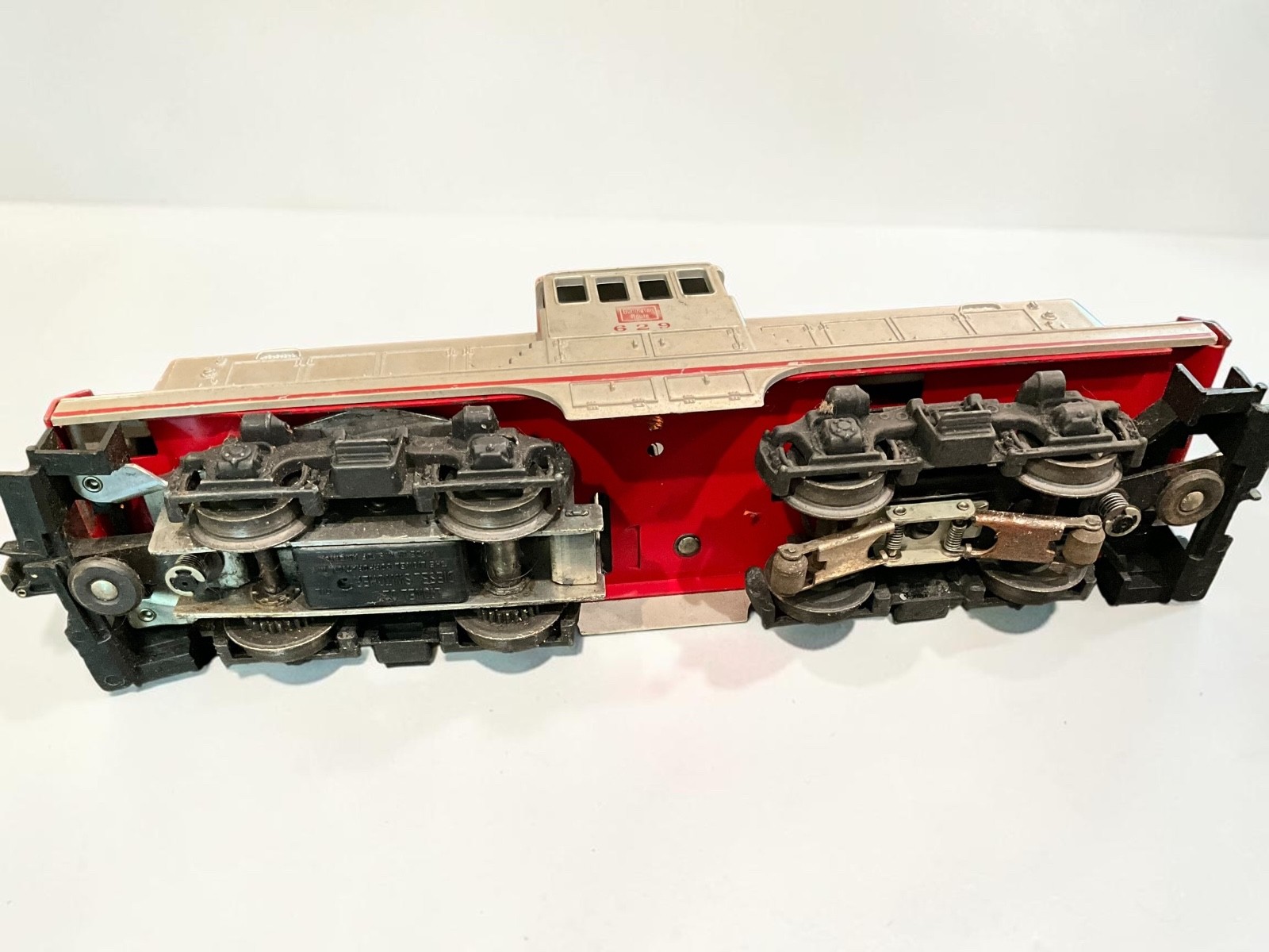 Vintage Lionel 629 Burlington Route Diesel Switcher O27 O Gauge Locomotive USA