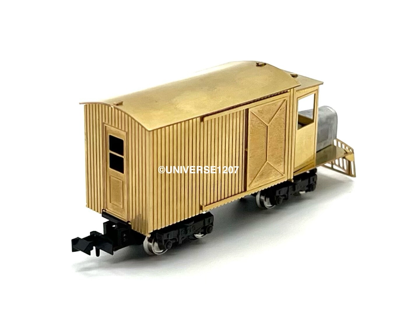 HOn30/HOe/HOn2-1/2 Aru-Model Narrow Gauge Box Rail Truck RTR H0e Brass Railcar