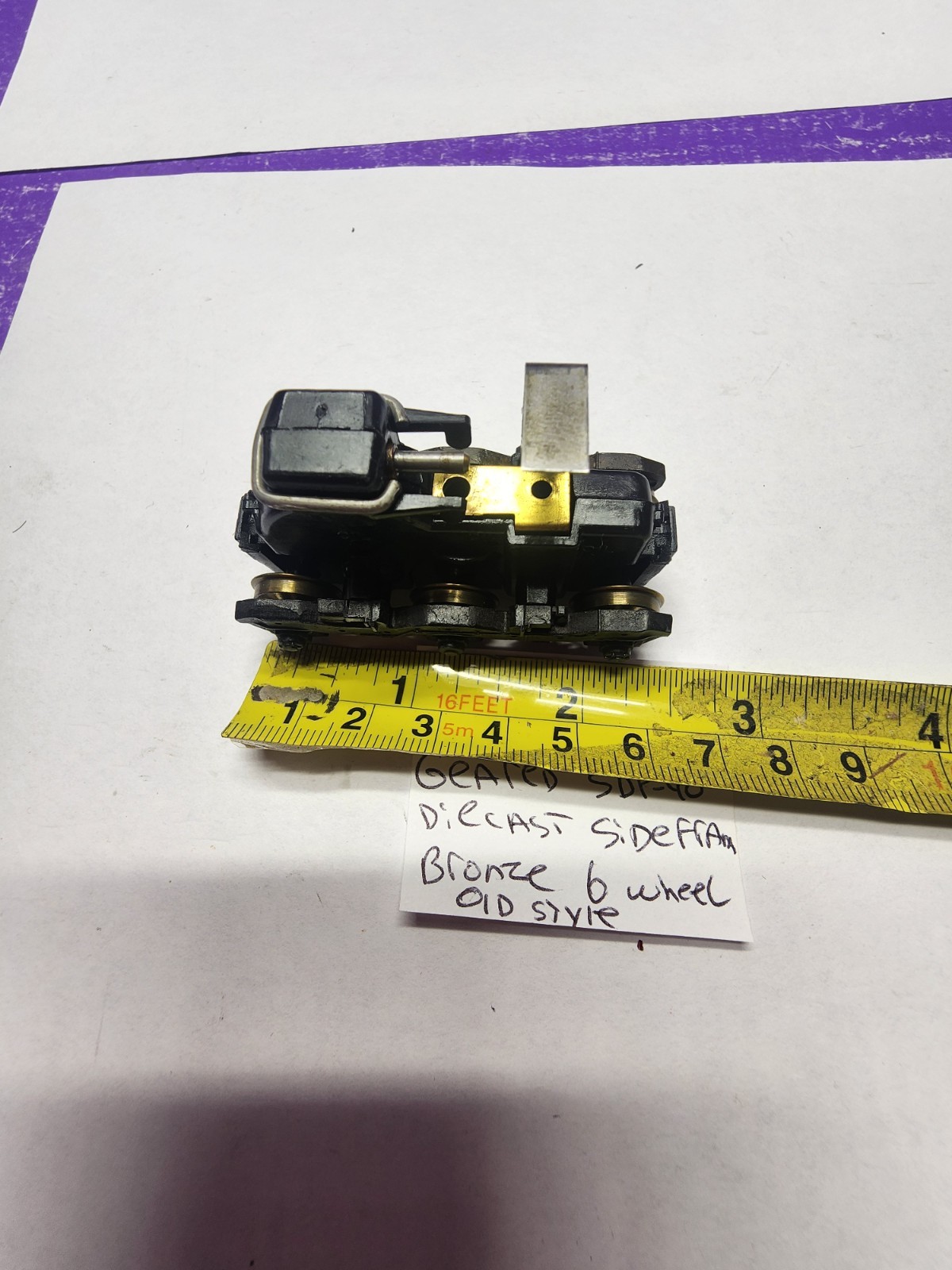 REAR GEARED 6 WHEEL TRUCK DIECAST SIDEFRAMES SDP-40 ATHEARN BB LOT HO SCALE