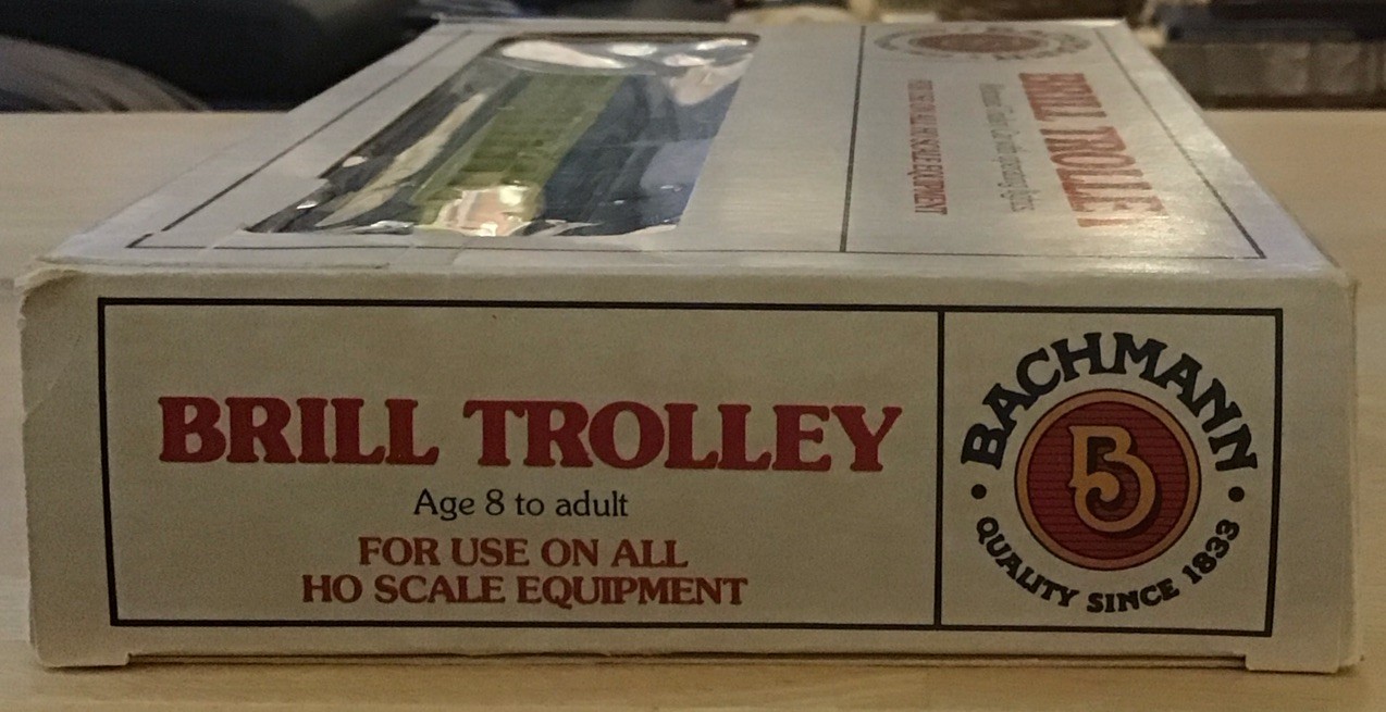 Bachmann HO Brill Trolley #1311 PRT no 304 In Box With Liner & Instructions