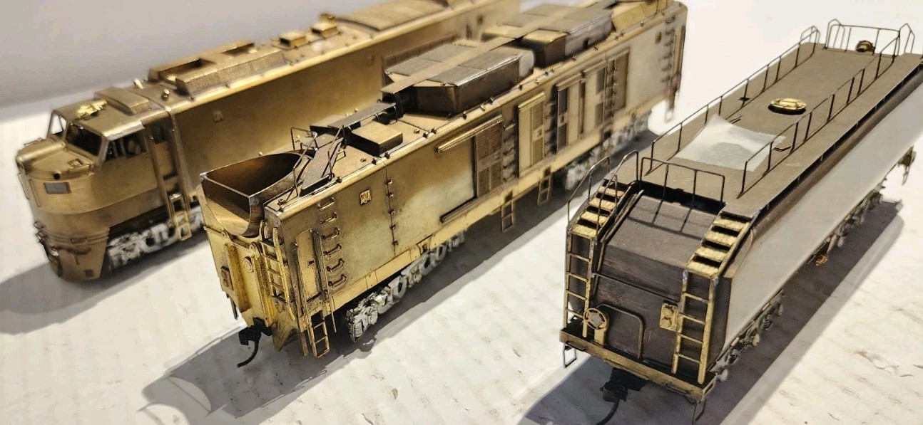 Alco Models HO Scale Brass Gas Turbine Set 3 Units Undecorated