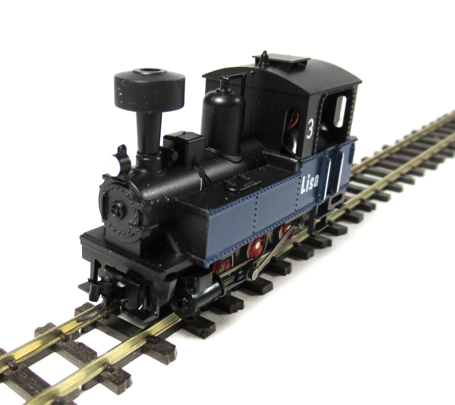 Roco 0-6-0 Steam Locomotive Black & Blue HOn30, HOe, 009 33201 New!