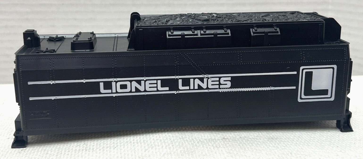 LIONEL O-GAUGE 8800T-3 LIONEL LINES BLACK PLASTIC TENDER BODY SHELL 6026T/6026W