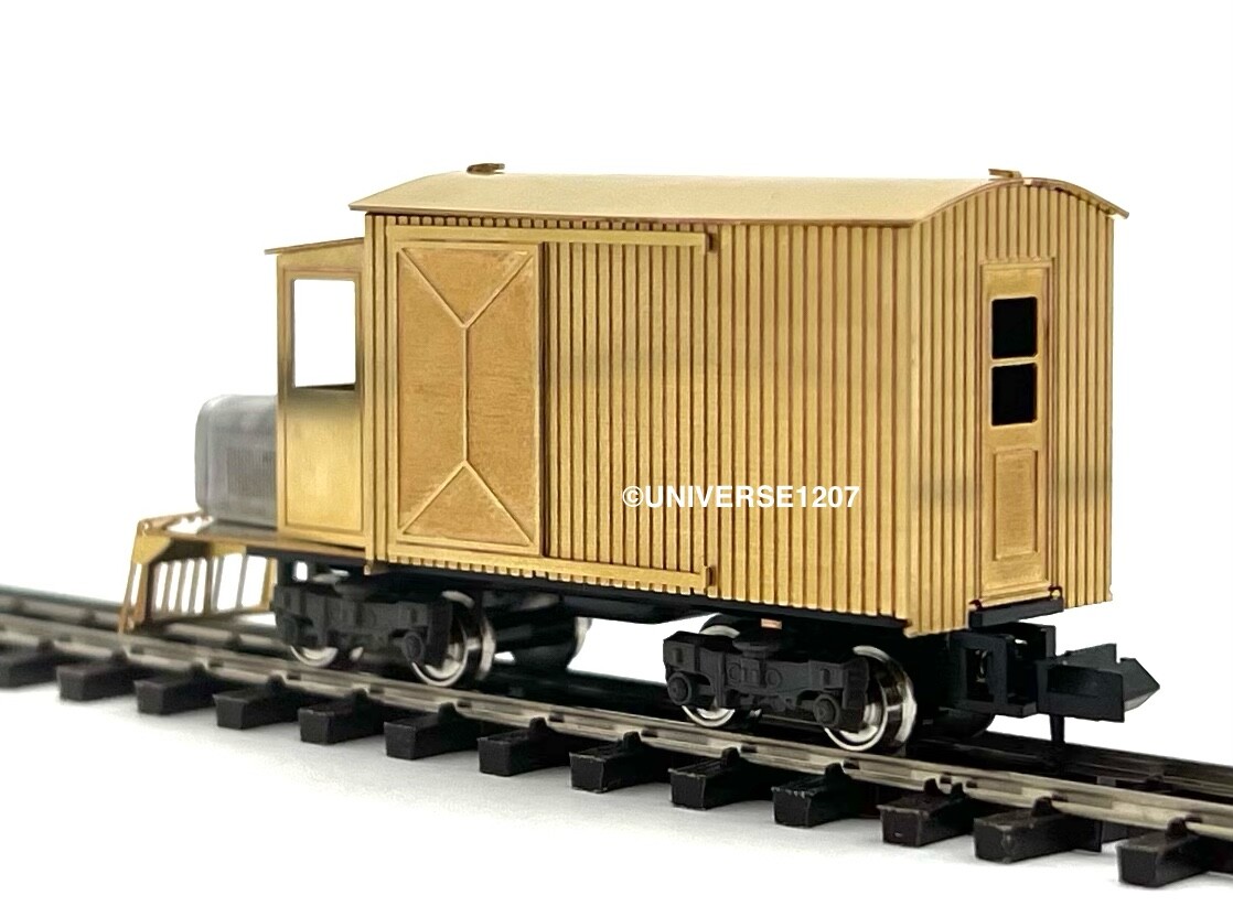 HOn30/HOe/HOn2-1/2 Aru-Model Narrow Gauge Box Rail Truck RTR H0e Brass Railcar