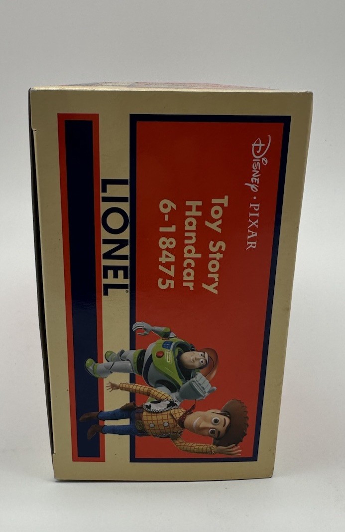 LIONEL 6-18475 O GAUGE DISNEY PIXAR TOY STORY HANDCAR WOODY BUZZ NEW IN BOX