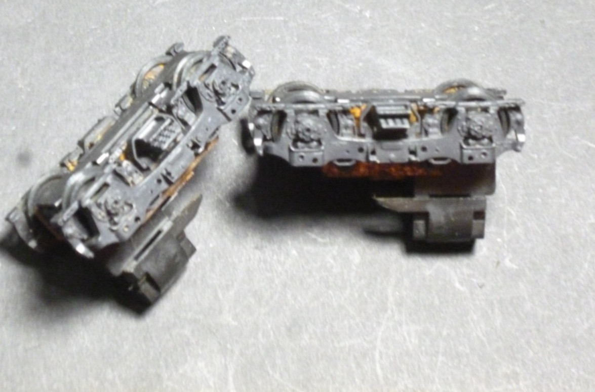 Ho Athearn Diesel locomotive F7 A F7B 4 wheel dummy trucks pair