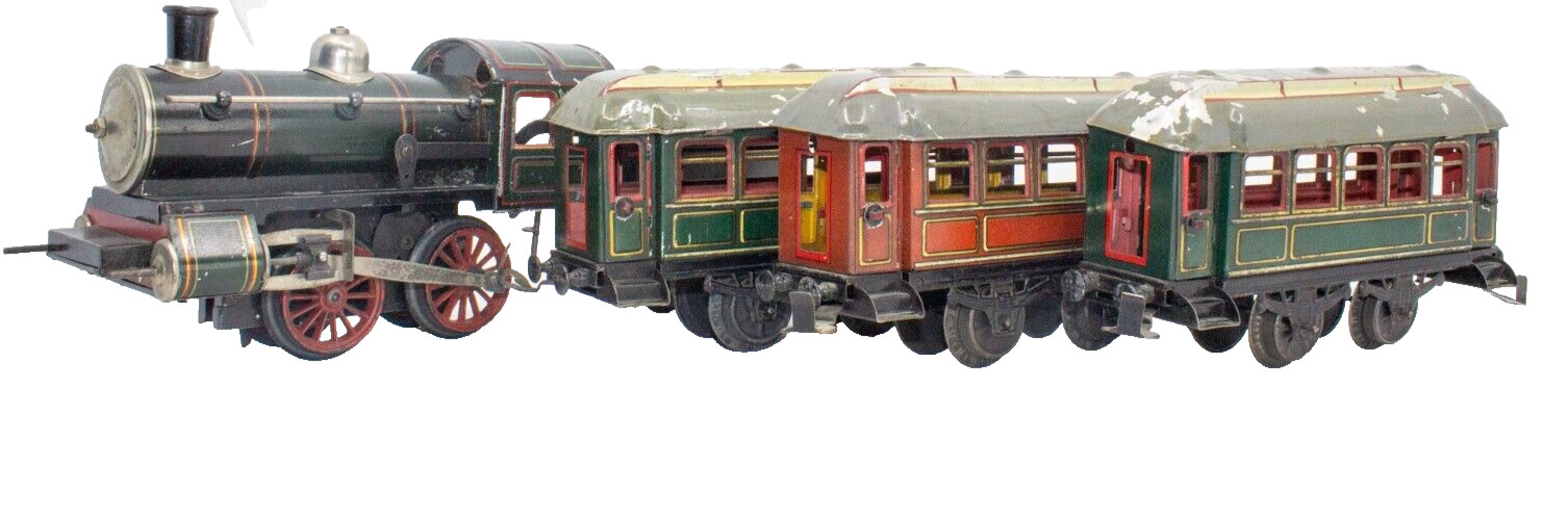 Vintage Pre-War Large Karl Bub (KBN) 0-gauge Clockwork Train Set (c.1905-1910)