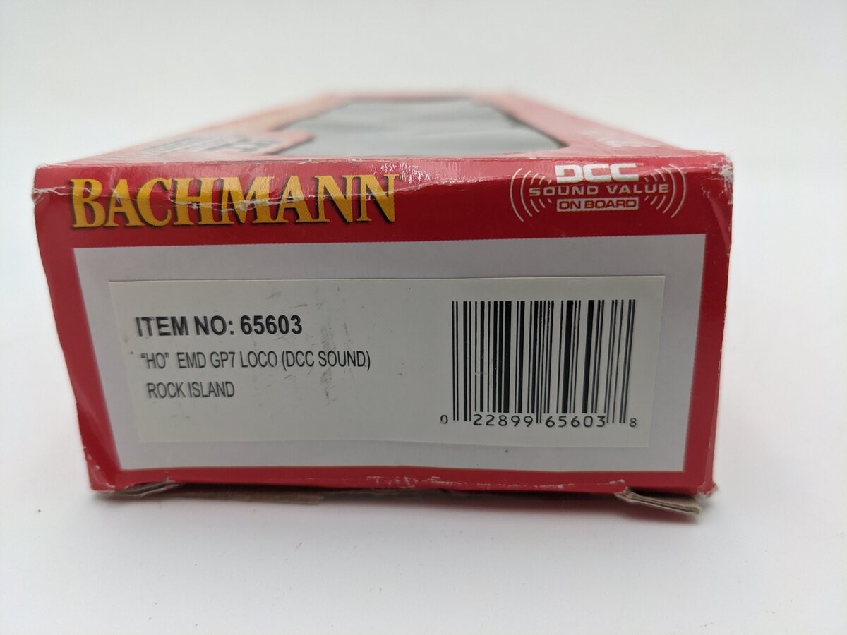 Bachmann 65603 HO Rock Island GP7 Diesel Locomotive #1227 EX/Box