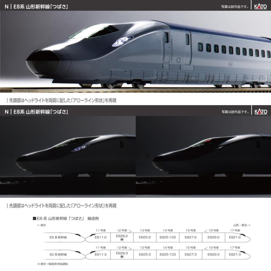 N Gauge E8 Series Yamagata Shinkansen Tsubasa 7-Car Set 10-2050 New in Box