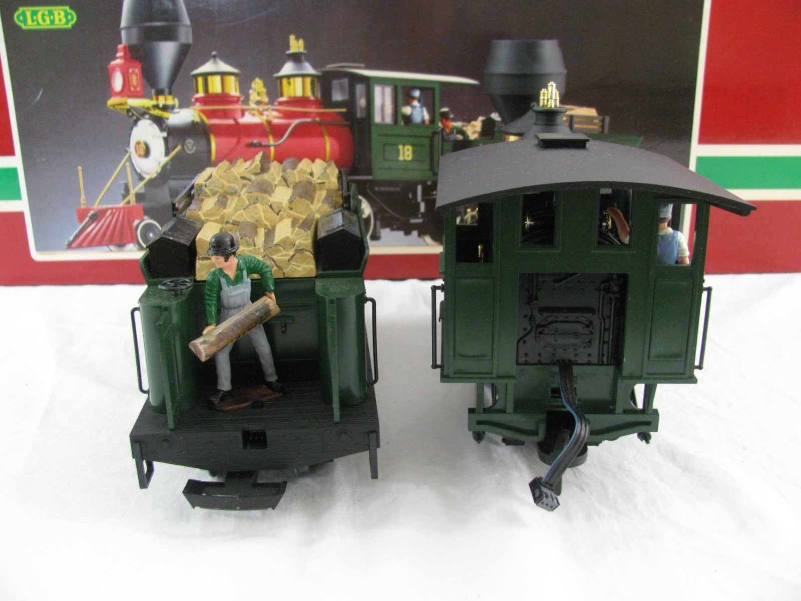Vintage Lehmann LGB G Scale DSP & PRR 2-6-0 Mogul Steam Locomotive #2018D EX