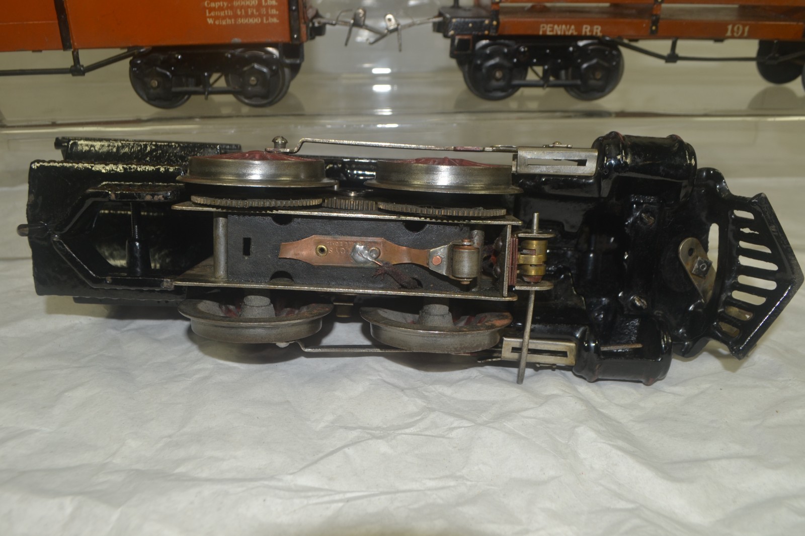 IVES PREWAR STANDARD GAUGE 1132 STEAM FREIGHT SET, # 710, BOXED, EX-PLUS