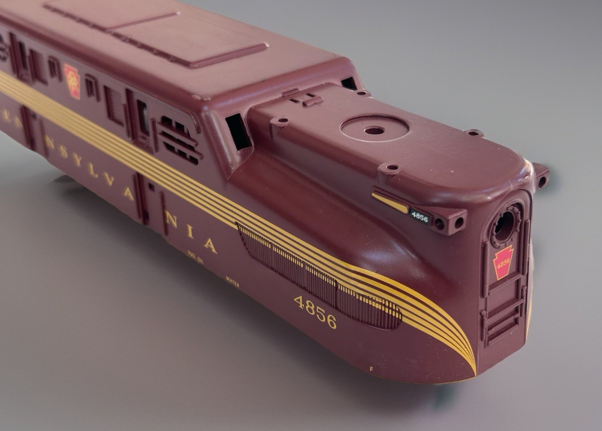 MTH O Scale 4856 GG-1 Shell Pennsylvania Diecast In Tuscan VG