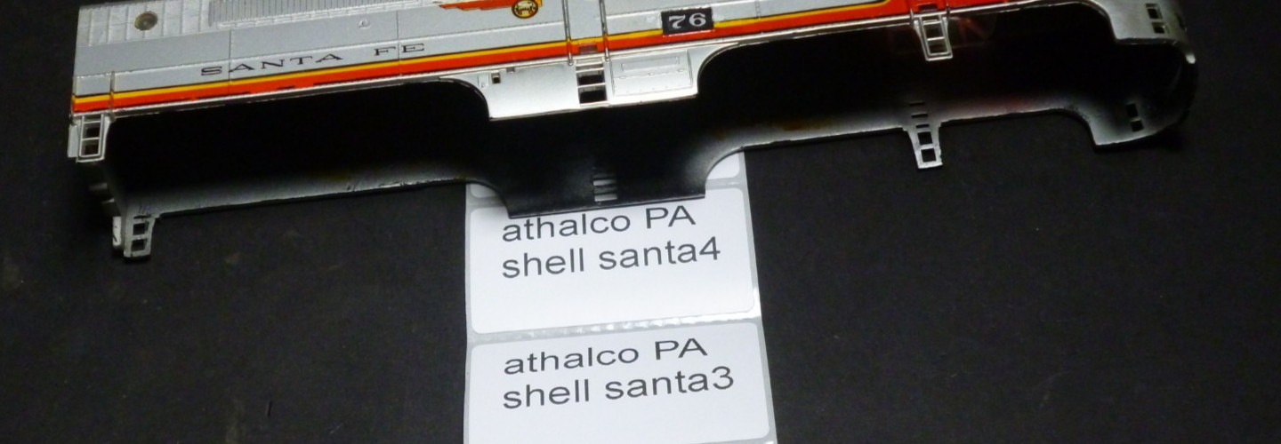 Ho Athearn Diesel locomotive Alco PA shell Santa fe