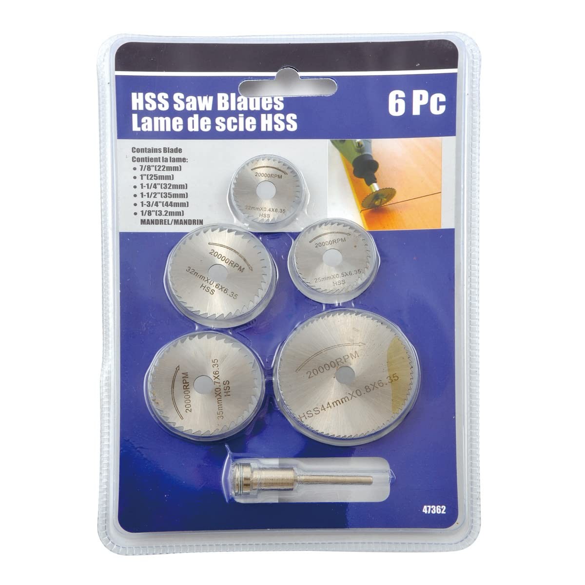 6 PCS 50715000 High Speed Steel Slitting Saw Set Industrial Machining Tools