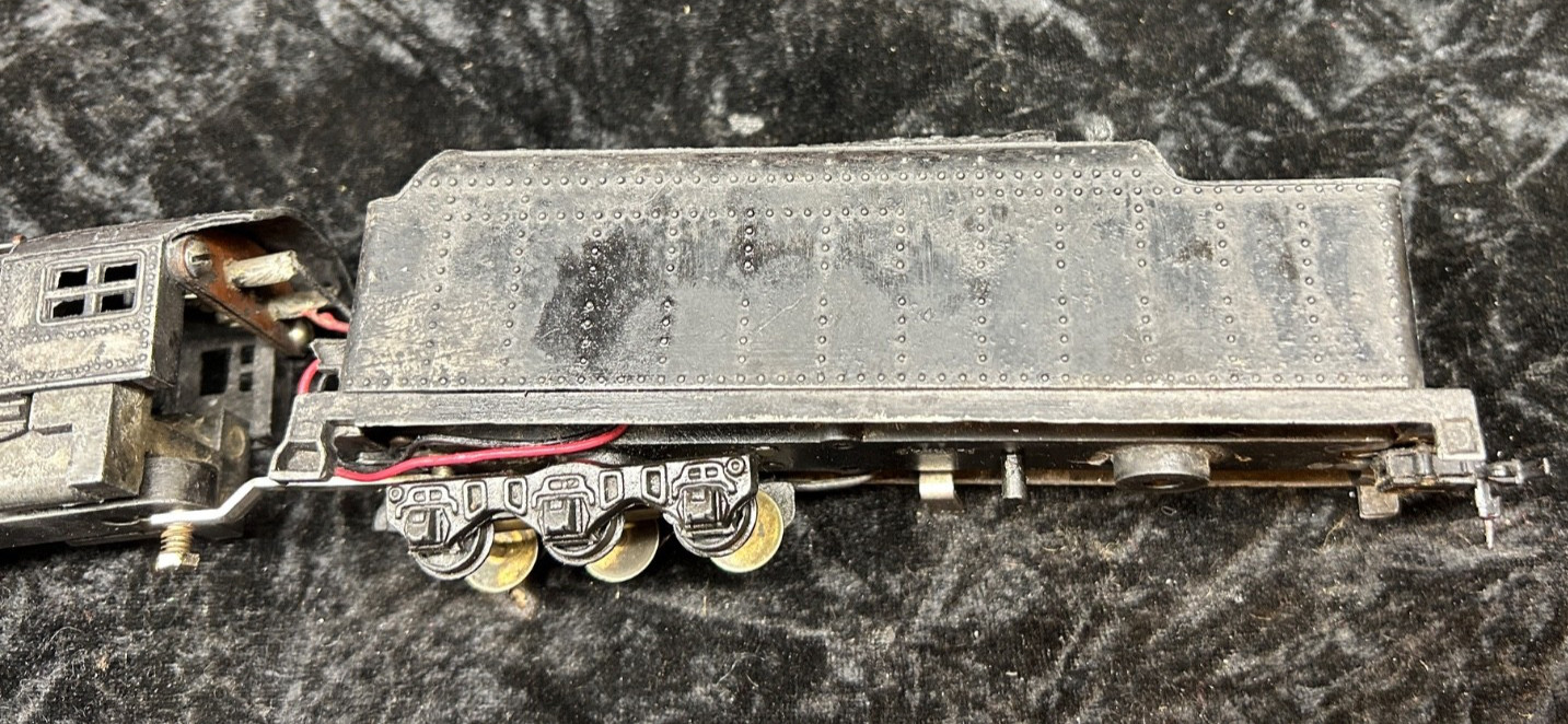 A.C. Gilbert American Flyer Train HO Scale Locomotive & Tender Rare P9489 c3-1