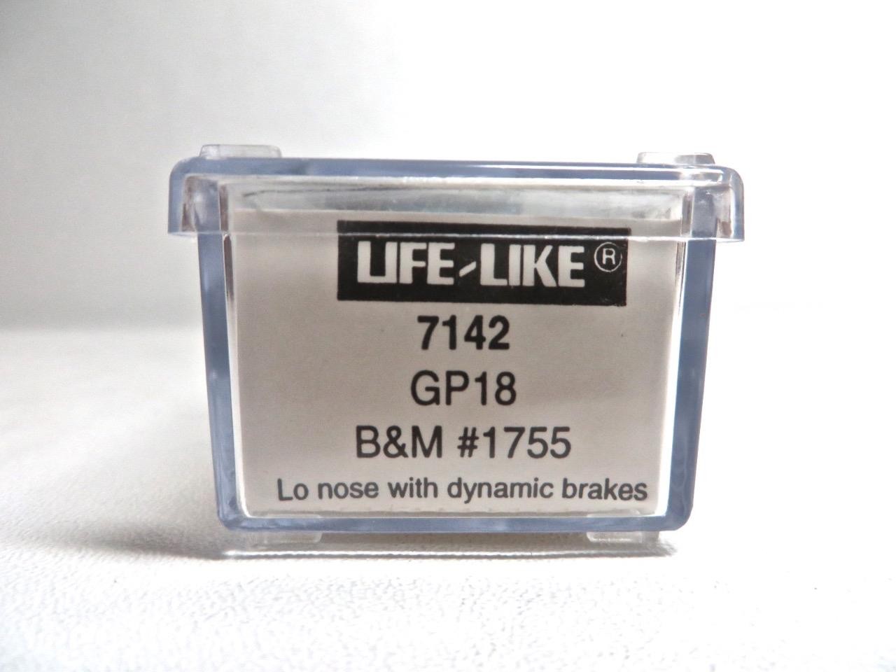 N Gauge Life-Like 7142 B&M Boston & Maine Lo Nose GP18 Cab 1755 Brand New