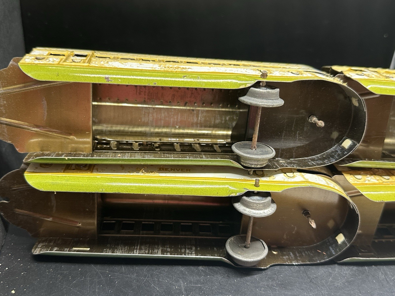 READ 1940 Marx Tin Litho Union Pacific Train Set 9066W M10005 O Gauge Steamline