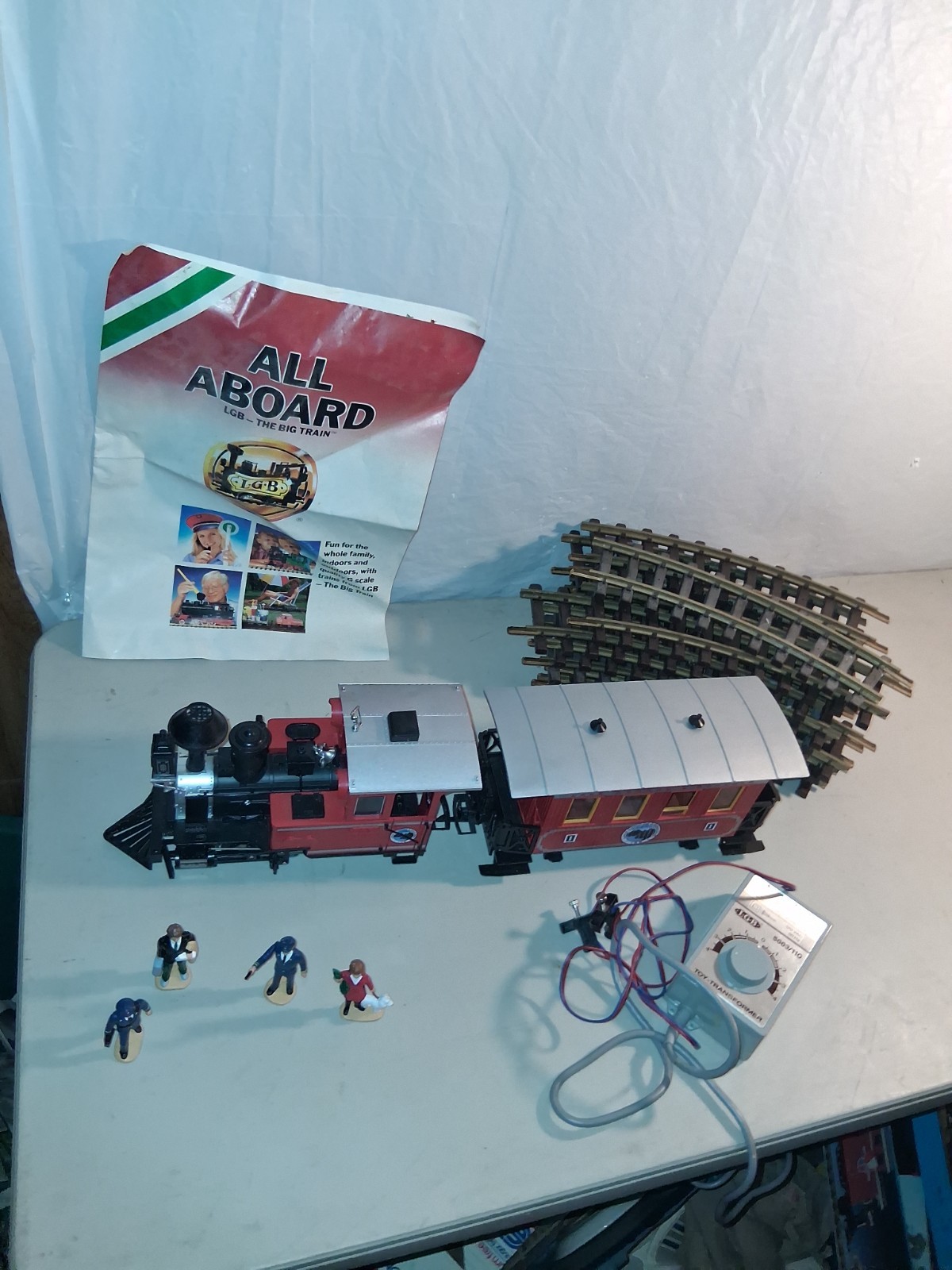 Lehmann LGB West Germany Made Train, Tracks, Book And Figures.