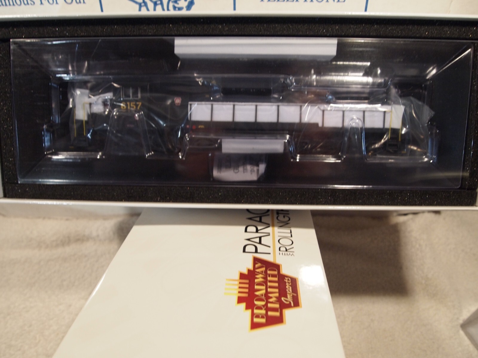 BROADWAY LIMITED 4290 H.O. PENNSYLVANIA “AS DELIVERED” SD45 ROAD NO. PRR 6157